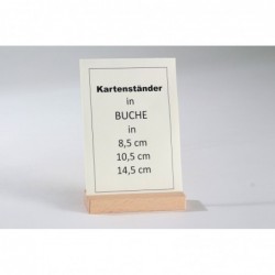 Kartenständer 10,5 cm Buche 3er-Set (Grundpreis 73,70Euro je Meter)