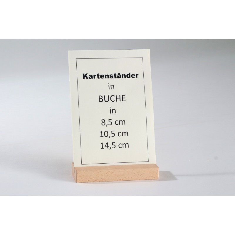 Kartenständer 14,8 cm Buche (Grundpreis 73,70Euro je Meter)
