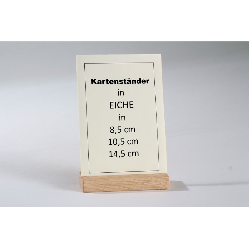 Kartenständer 8,5 cm Eiche 3er-Set (Grundpreis 73,70Euro je Meter)