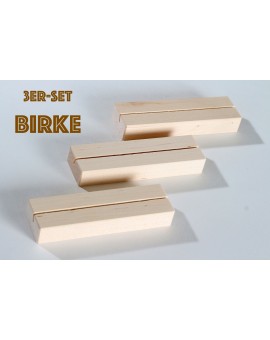 Kartenständer 10,5 cm Birke 3er-Set (Grundpreis 73,70Euro je Meter)