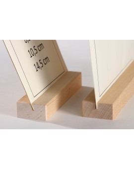 Kartenständer 8,5 cm Birke 3er-Set (Grundpreis 73,70Euro je Meter)
