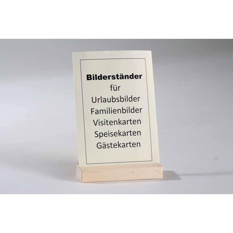 Kartenständer 8,5 cm Birke 3er-Set (Grundpreis 73,70Euro je Meter)