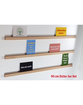 Bilderleisten Birke 3er Set je 90 cm mit Klebstreifen und Schrauben (30€/Meter)