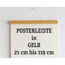 Posterleiste in Gelb ab 10,5 cm bis 118,9 cm Länge